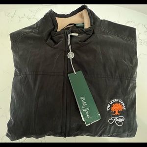 NWT THE OCEAN COURSE KIAWAH Bobby Jones Full Zip Silk Habutai Coat Mens Large